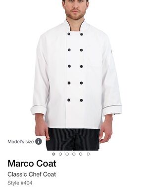 Happy Chef Classic White Chef Coat -